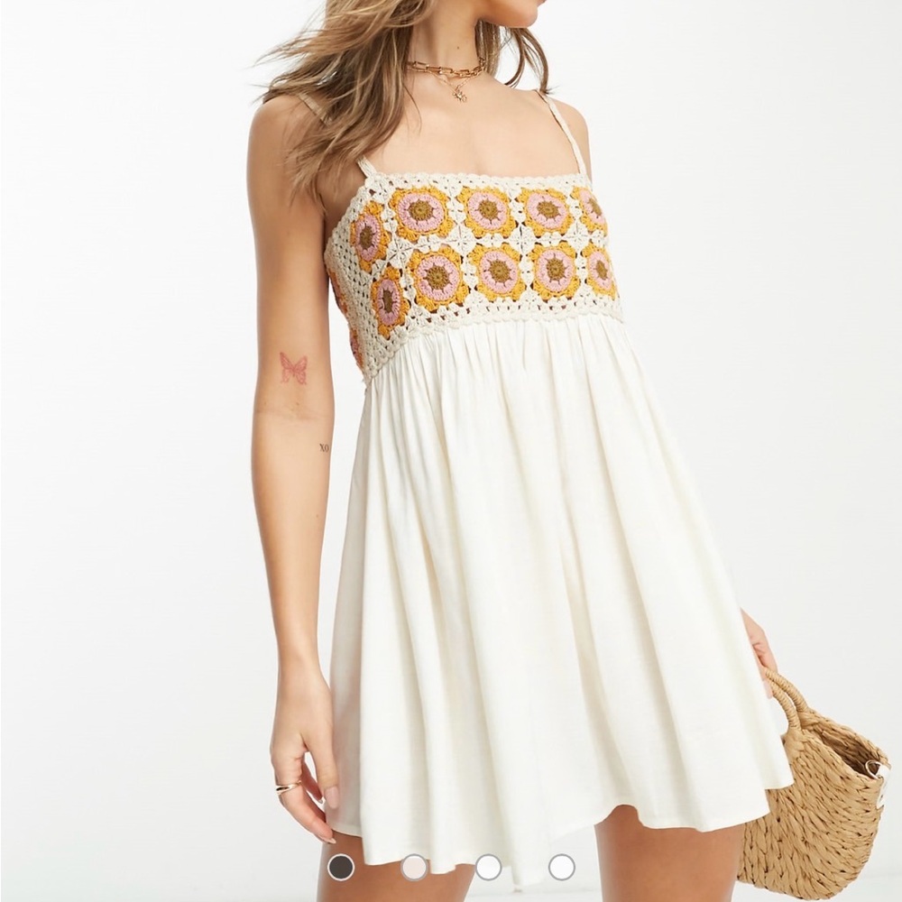 ASOS Crochet mini dress